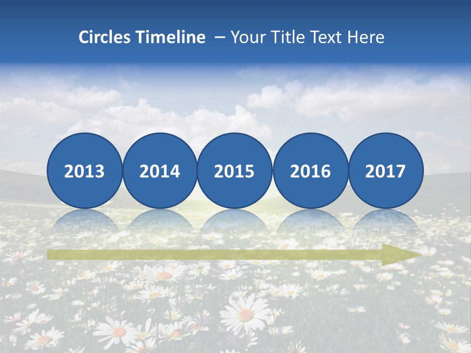 Blue Camomile Scenic PowerPoint Template