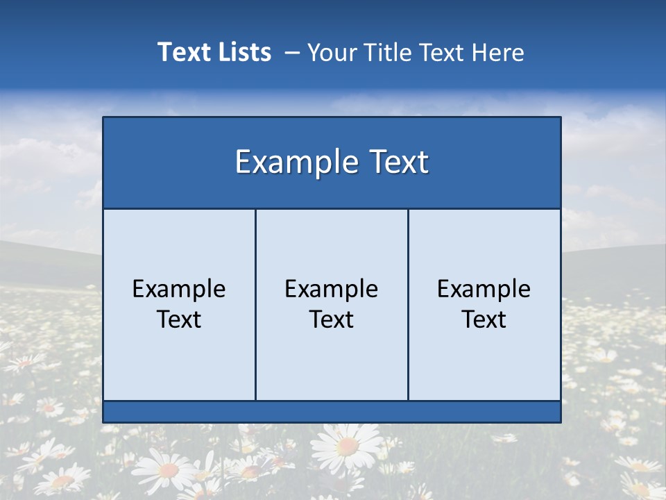 Blue Camomile Scenic PowerPoint Template