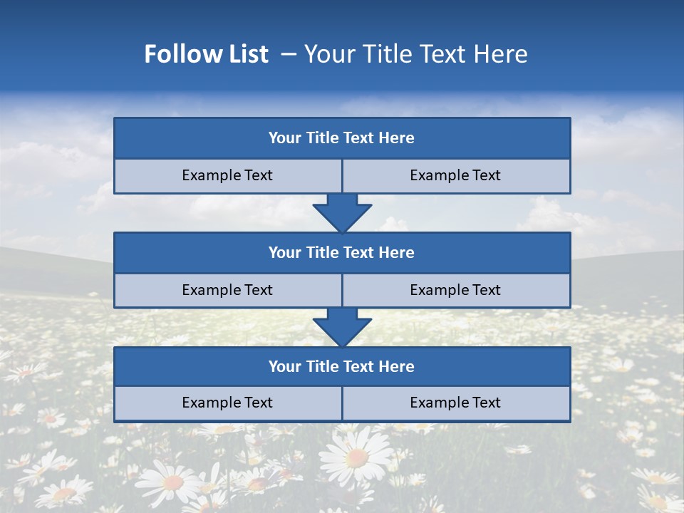 Blue Camomile Scenic PowerPoint Template