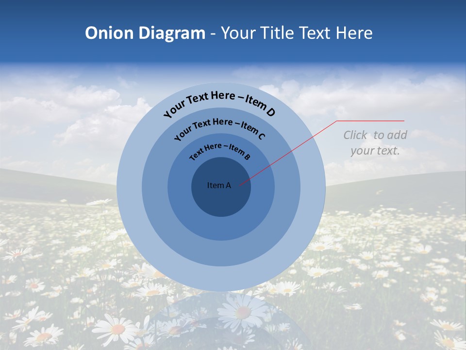 Blue Camomile Scenic PowerPoint Template