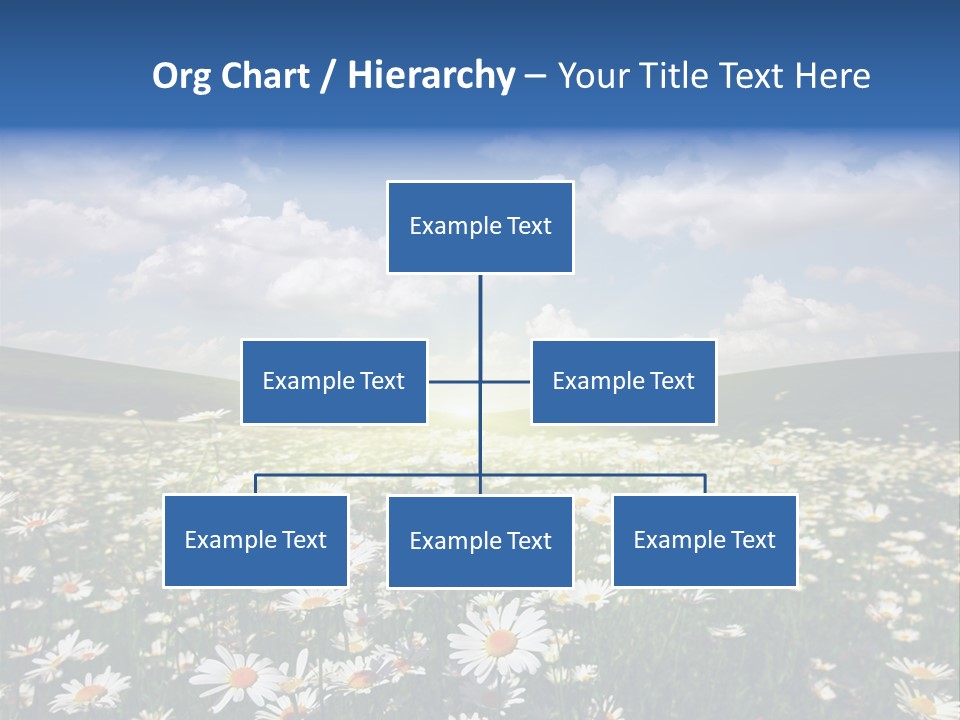 Blue Camomile Scenic PowerPoint Template