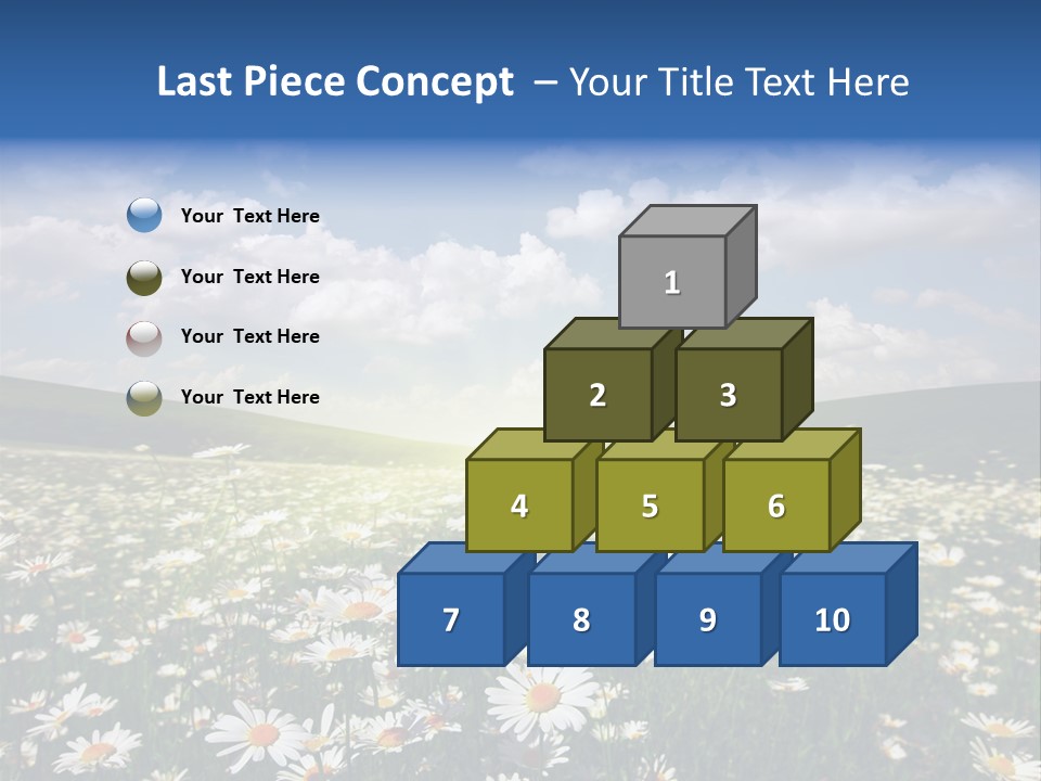 Blue Camomile Scenic PowerPoint Template