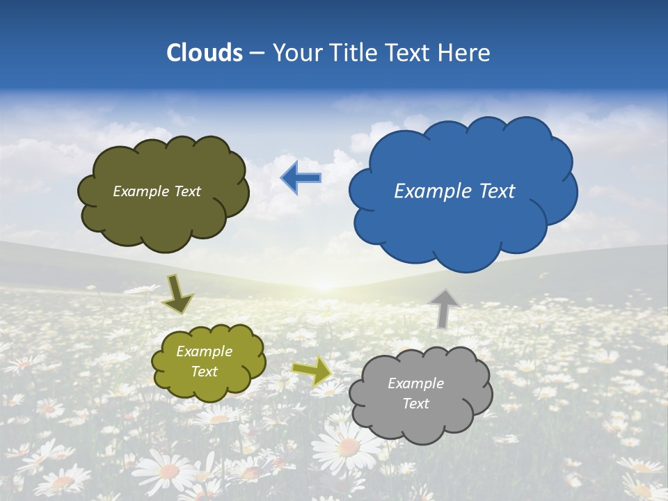 Blue Camomile Scenic PowerPoint Template