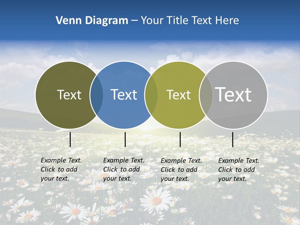 Blue Camomile Scenic PowerPoint Template