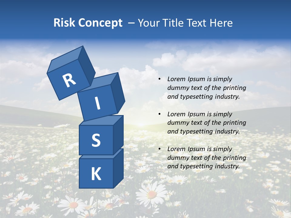 Blue Camomile Scenic PowerPoint Template