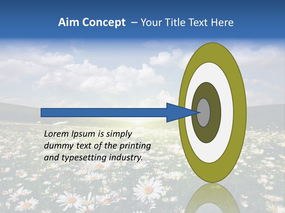Blue Camomile Scenic PowerPoint Template