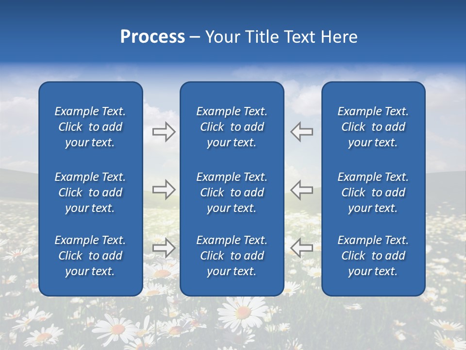 Blue Camomile Scenic PowerPoint Template