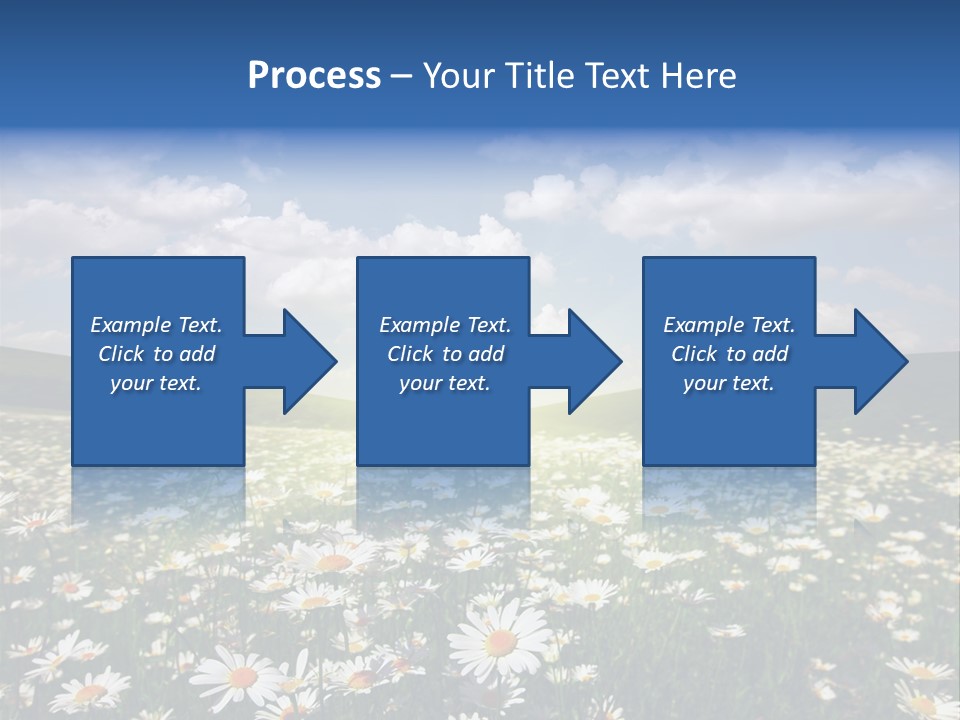 Blue Camomile Scenic PowerPoint Template