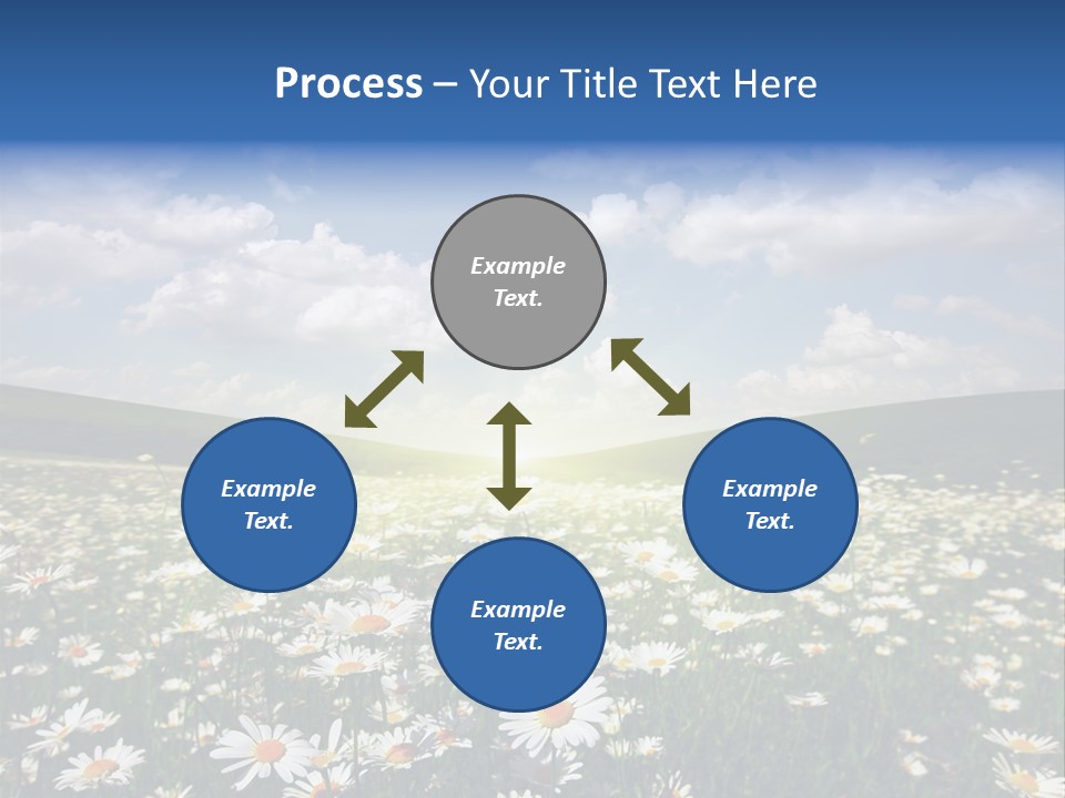 Blue Camomile Scenic PowerPoint Template