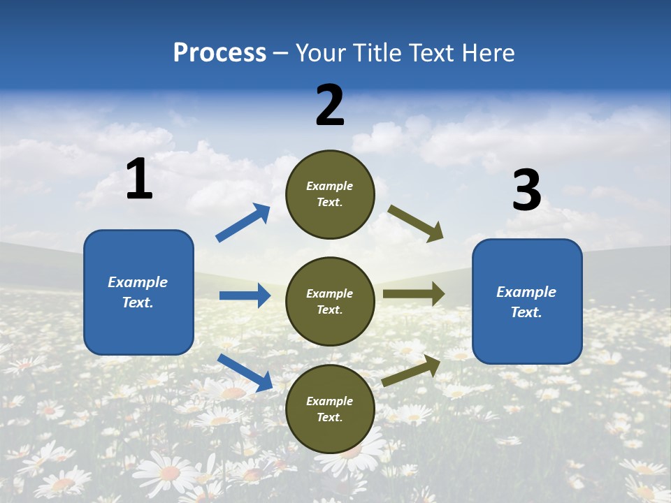 Blue Camomile Scenic PowerPoint Template