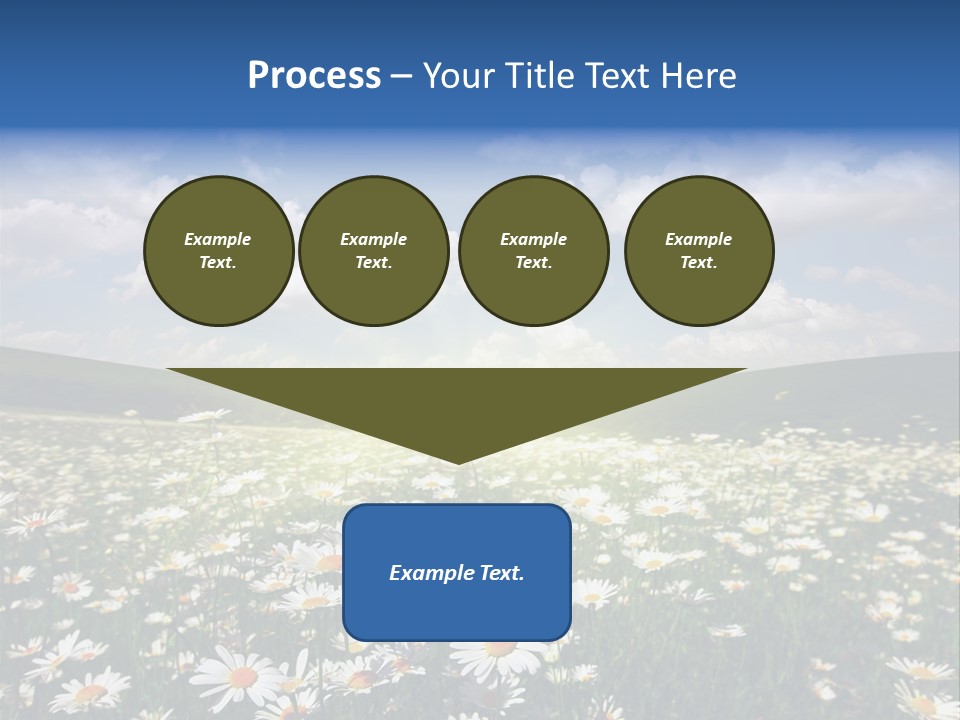 Blue Camomile Scenic PowerPoint Template