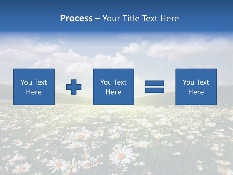 Blue Camomile Scenic PowerPoint Template
