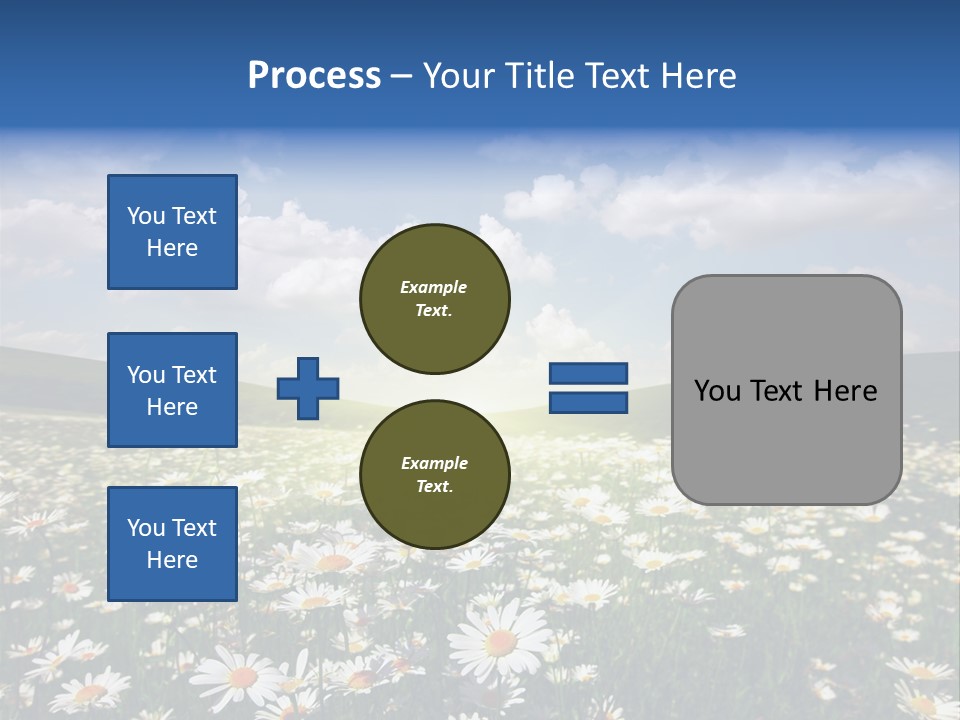 Blue Camomile Scenic PowerPoint Template