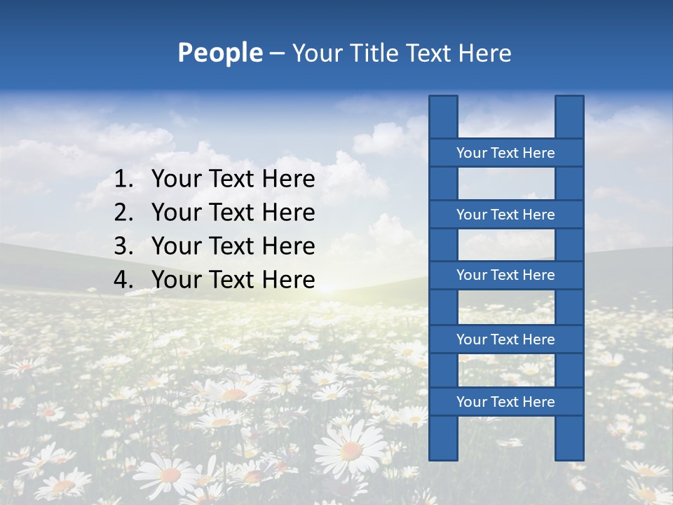 Blue Camomile Scenic PowerPoint Template