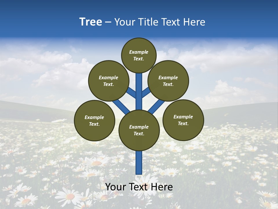 Blue Camomile Scenic PowerPoint Template