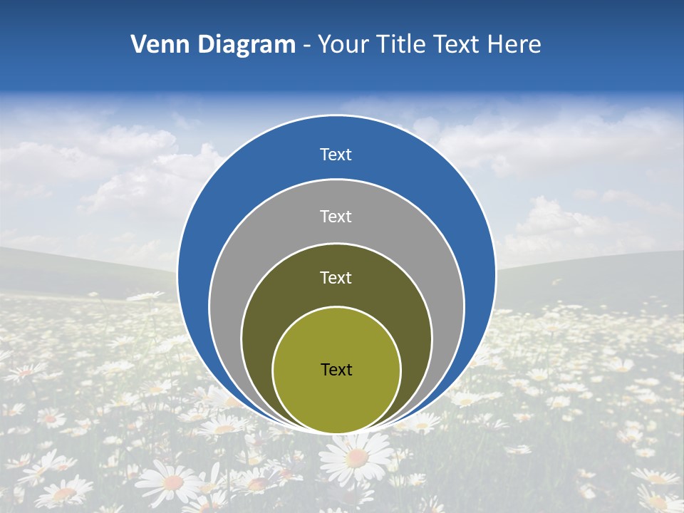 Blue Camomile Scenic PowerPoint Template