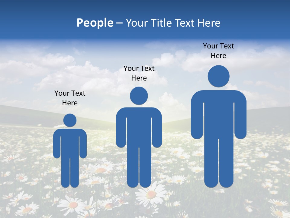 Blue Camomile Scenic PowerPoint Template