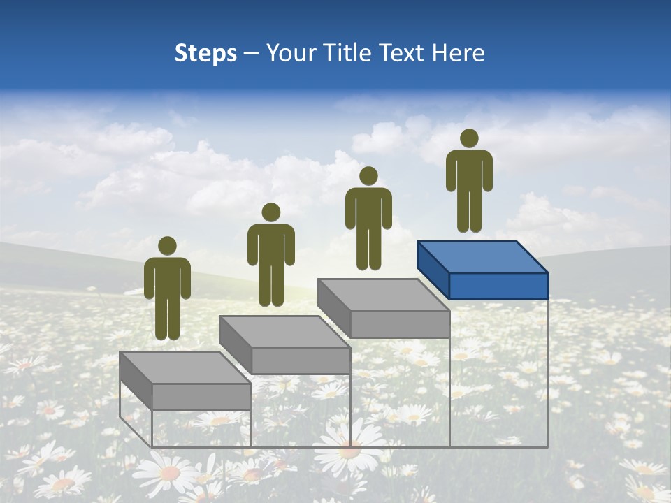 Blue Camomile Scenic PowerPoint Template