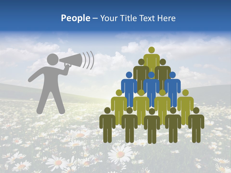 Blue Camomile Scenic PowerPoint Template