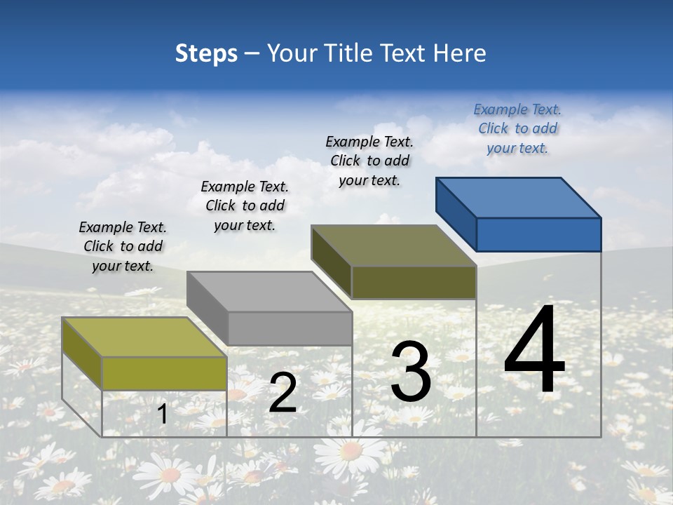 Blue Camomile Scenic PowerPoint Template