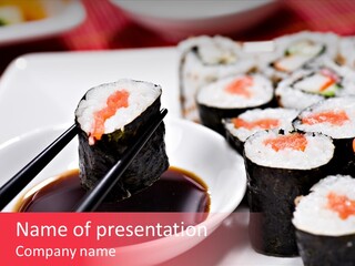 Fresh Traditional Seafood PowerPoint Template