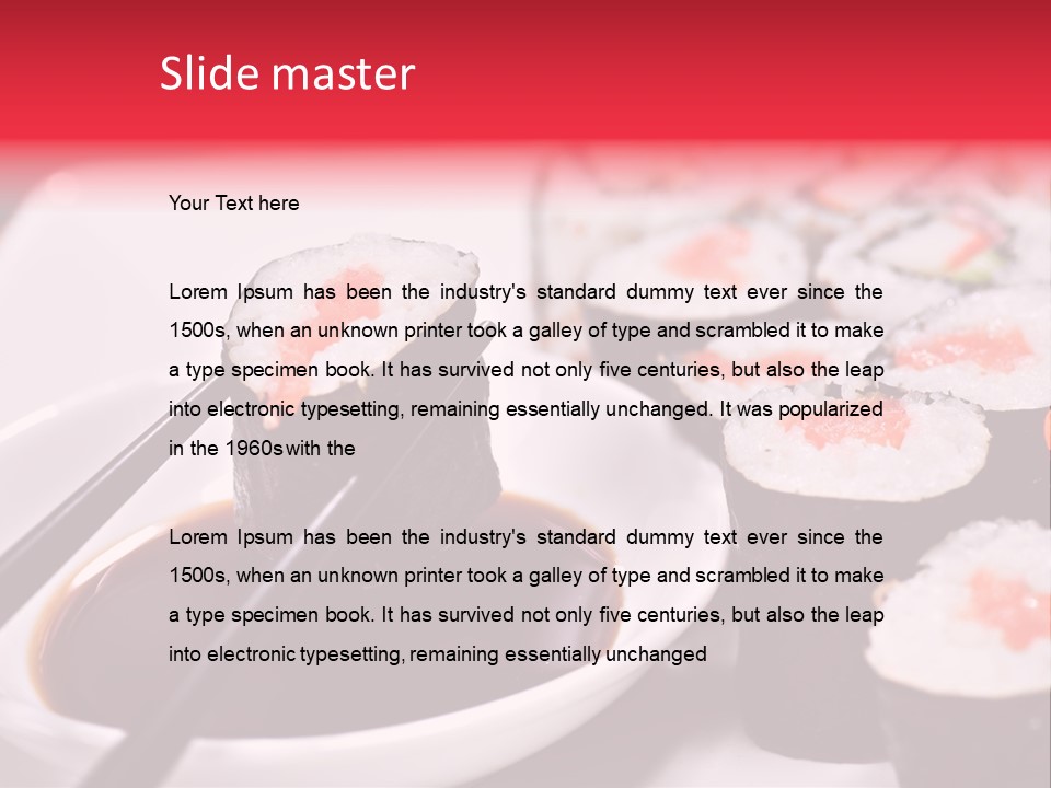 Fresh Traditional Seafood PowerPoint Template