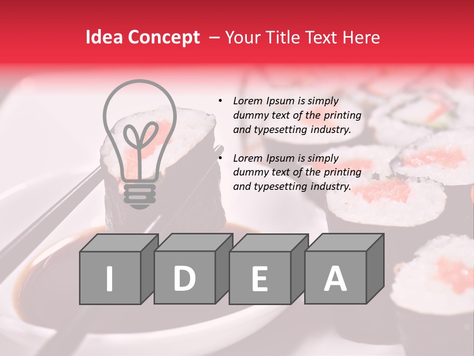 Fresh Traditional Seafood PowerPoint Template