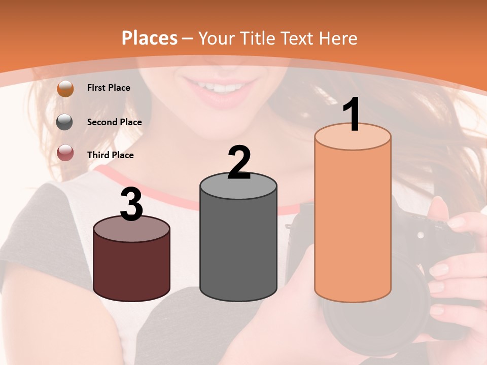 Dress Brunette Background PowerPoint Template