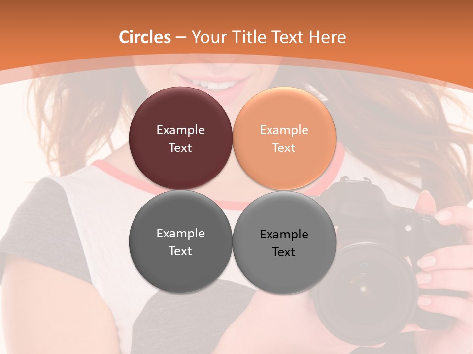 Dress Brunette Background PowerPoint Template