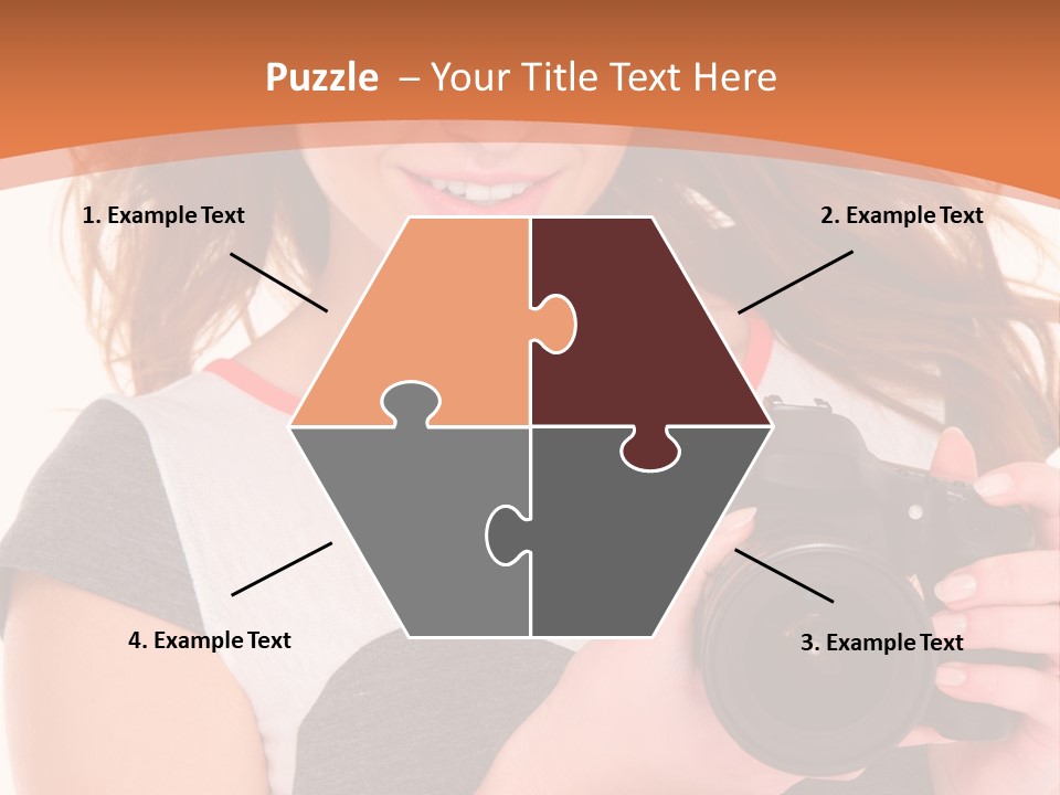 Dress Brunette Background PowerPoint Template