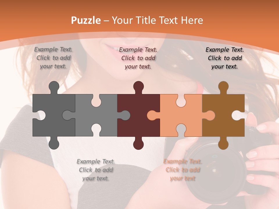 Dress Brunette Background PowerPoint Template