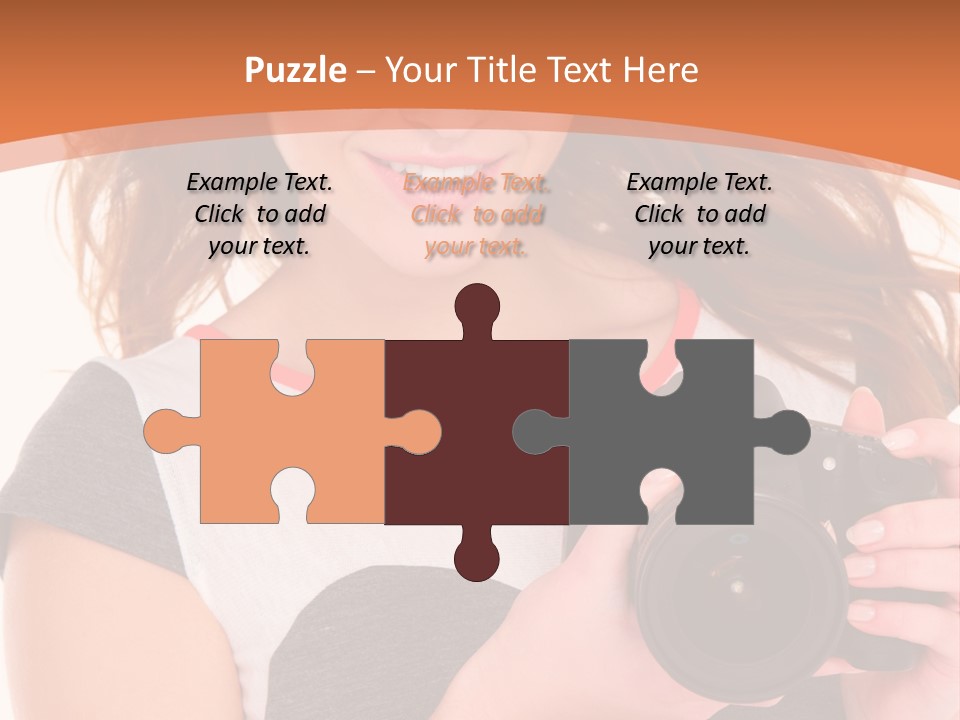 Dress Brunette Background PowerPoint Template