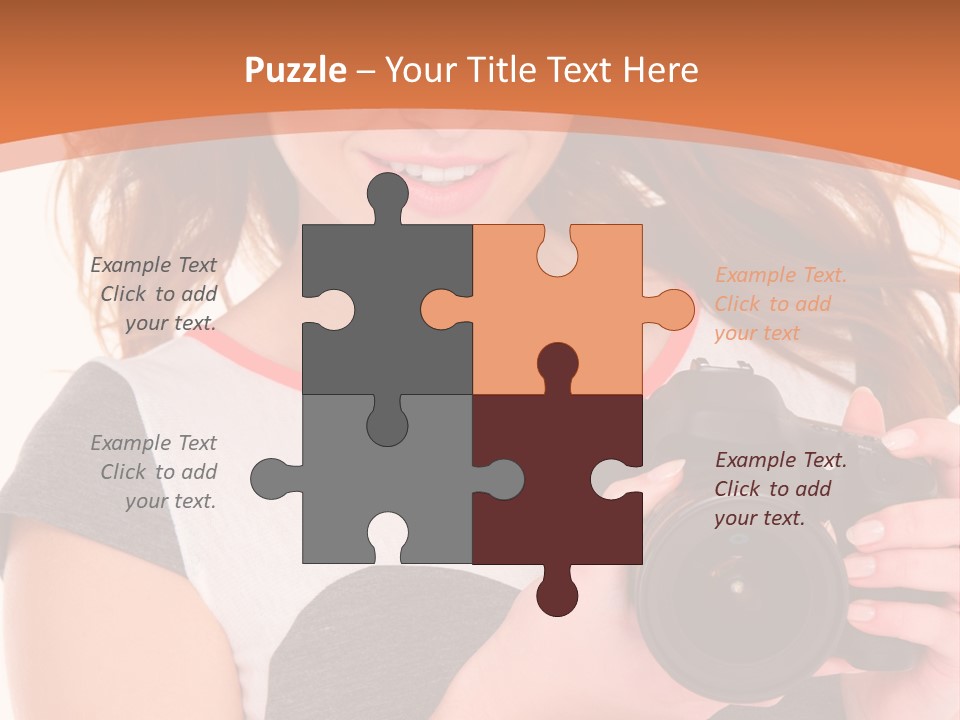 Dress Brunette Background PowerPoint Template