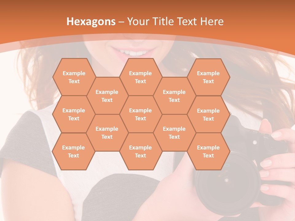 Dress Brunette Background PowerPoint Template