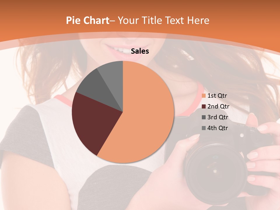 Dress Brunette Background PowerPoint Template