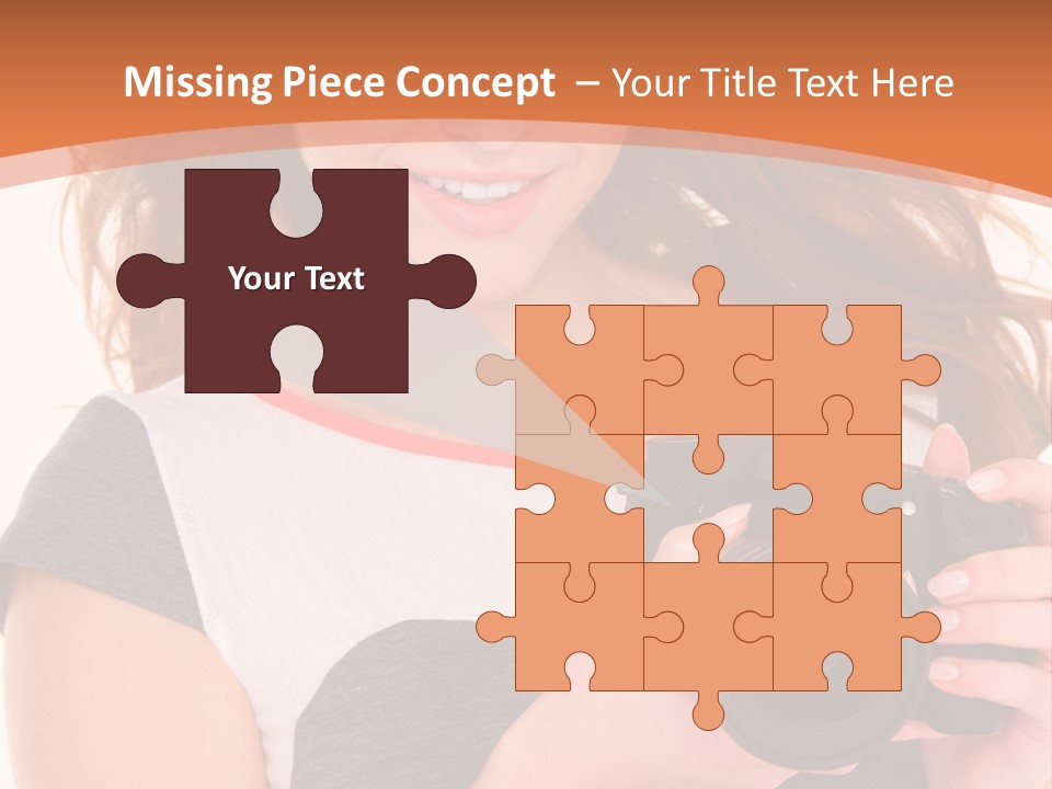 Dress Brunette Background PowerPoint Template