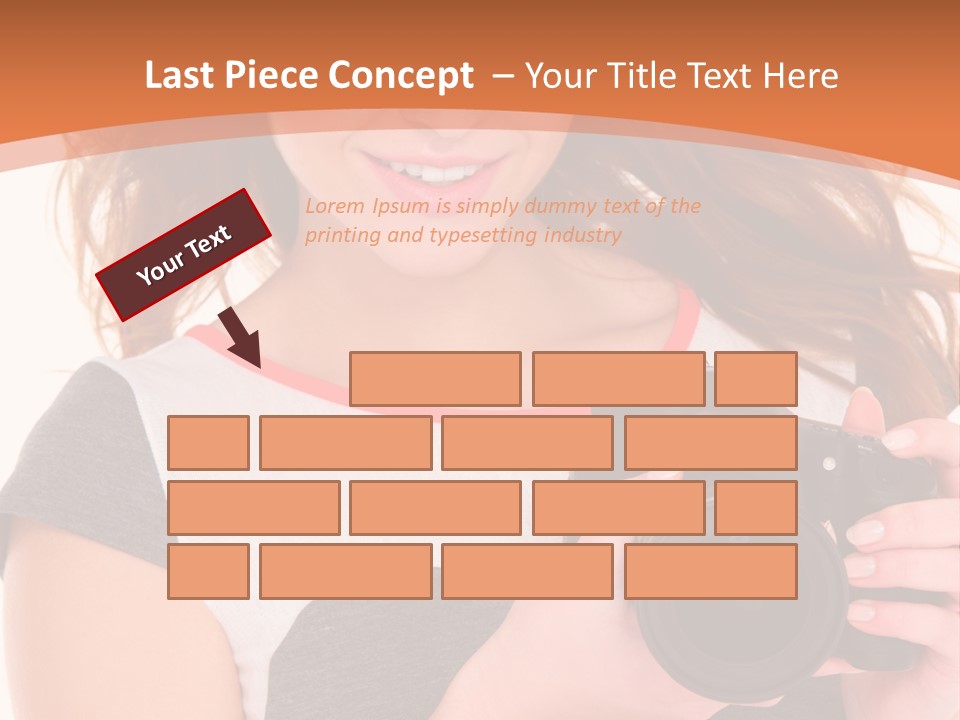 Dress Brunette Background PowerPoint Template