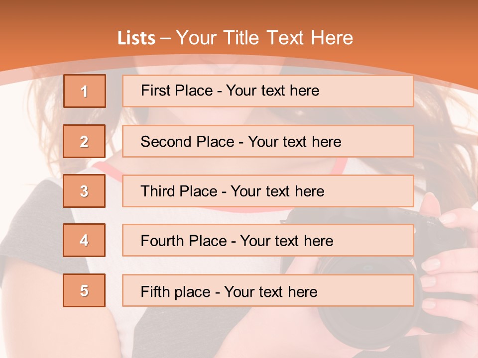 Dress Brunette Background PowerPoint Template