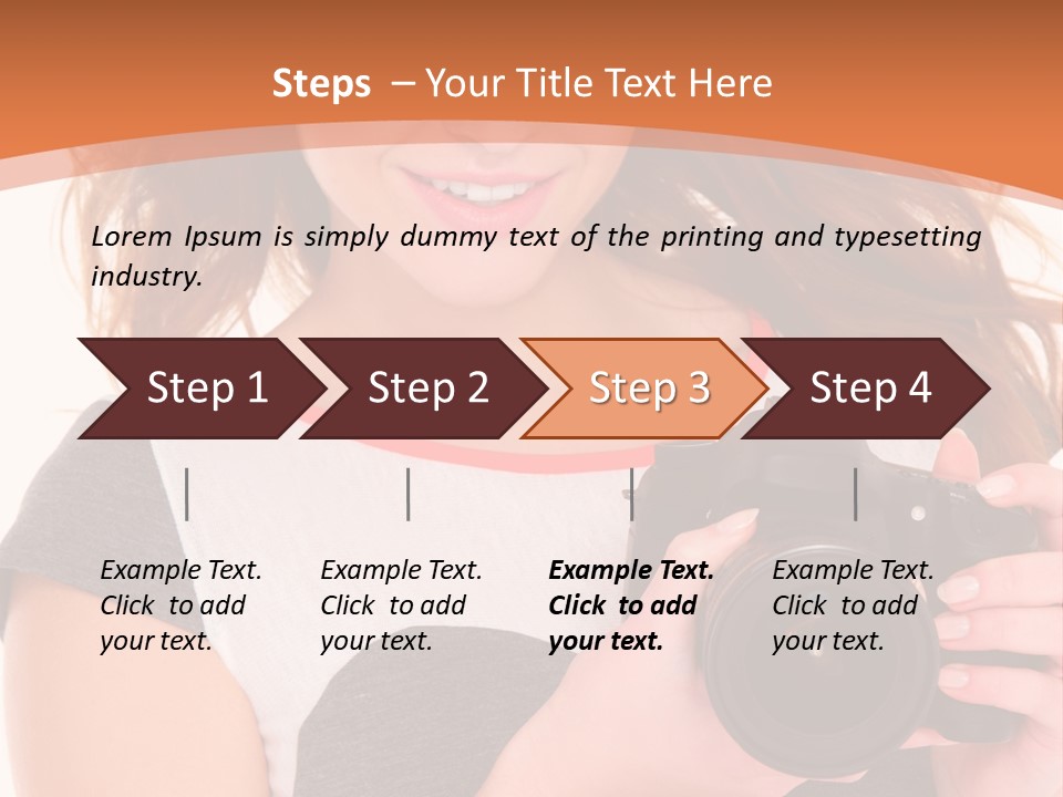 Dress Brunette Background PowerPoint Template