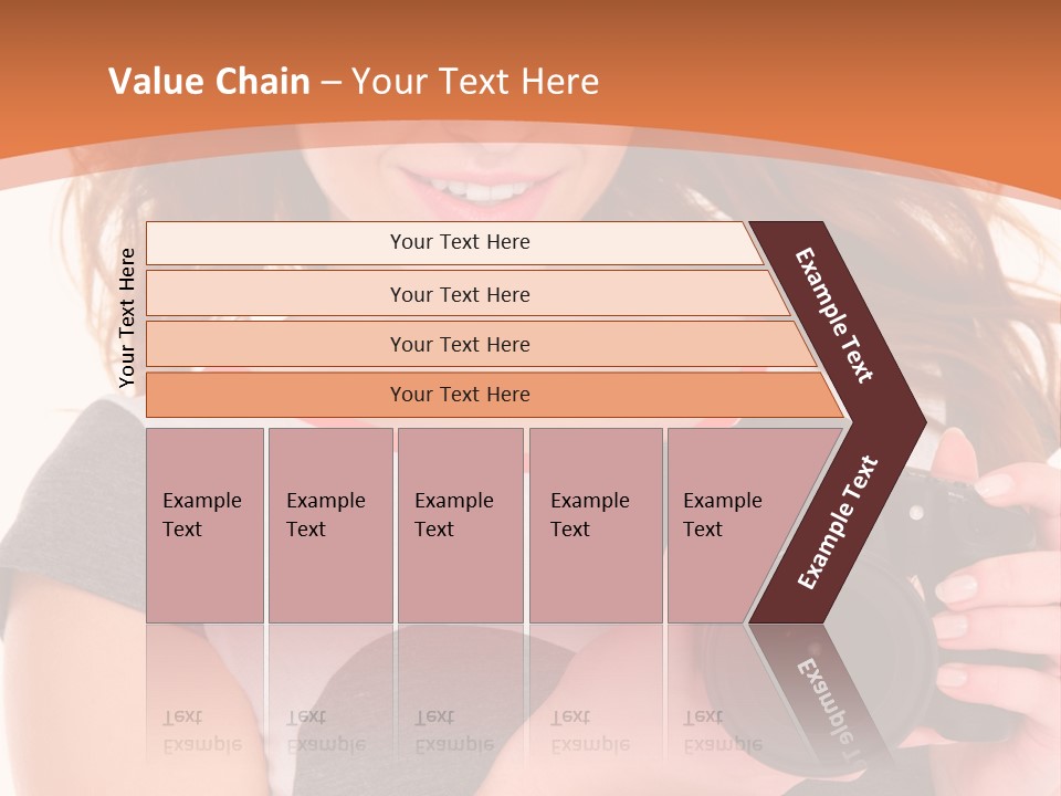 Dress Brunette Background PowerPoint Template