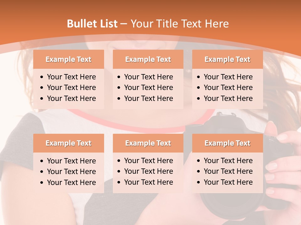 Dress Brunette Background PowerPoint Template