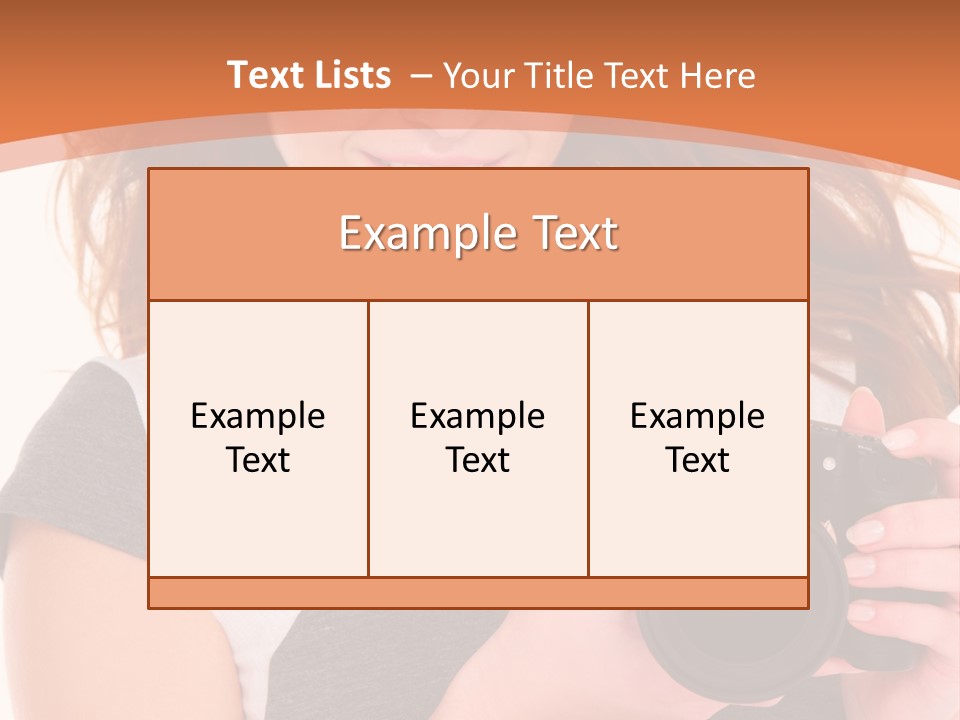 Dress Brunette Background PowerPoint Template