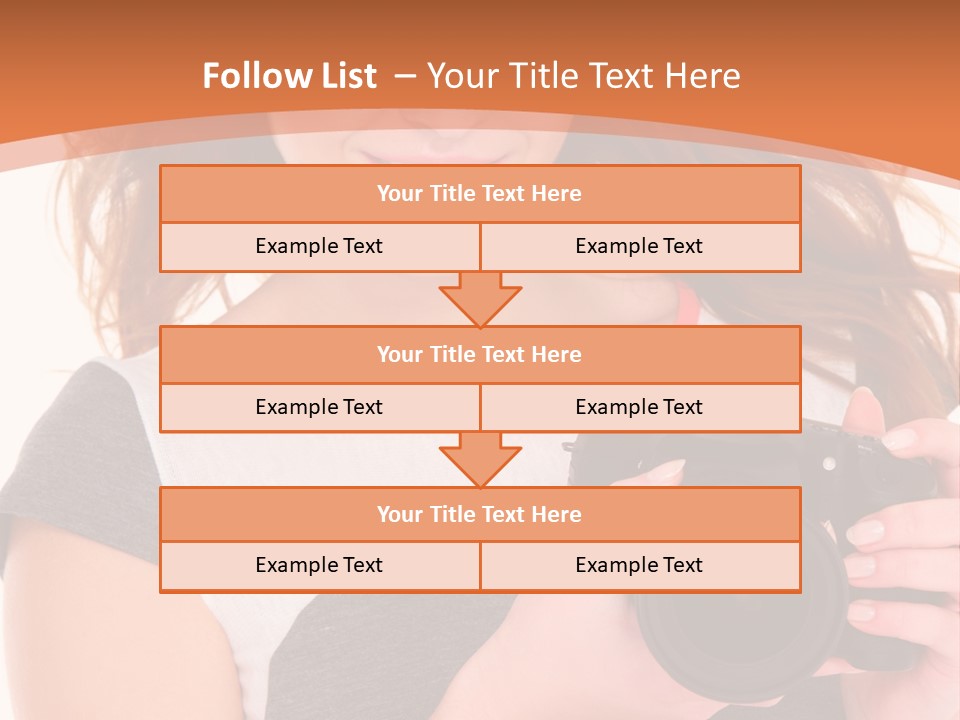 Dress Brunette Background PowerPoint Template