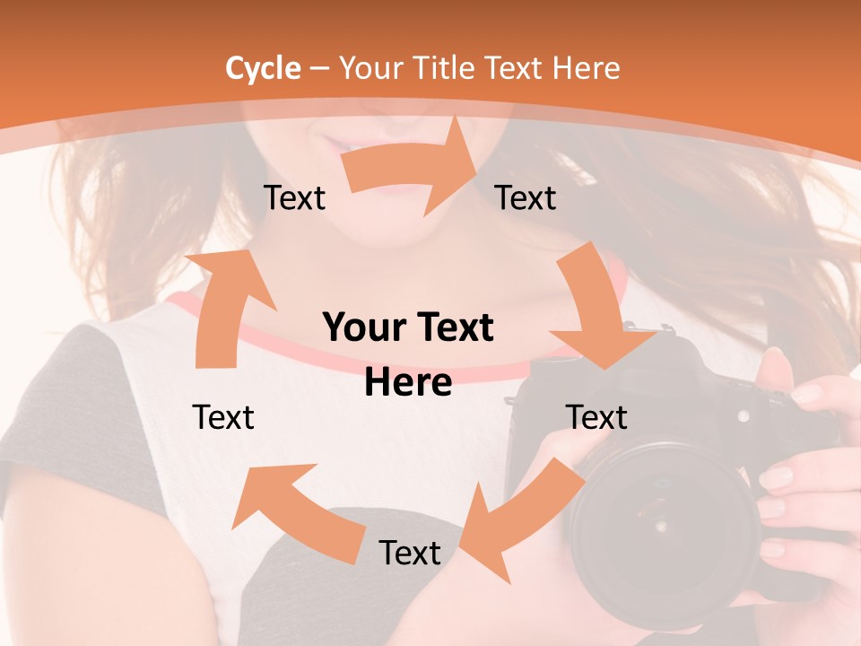 Dress Brunette Background PowerPoint Template