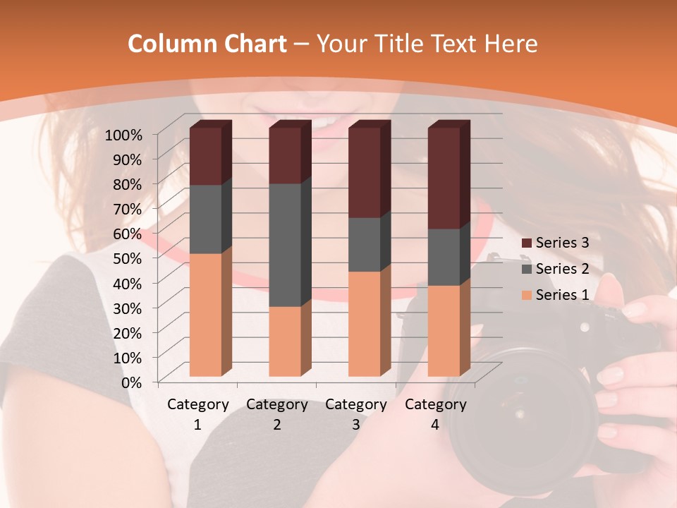 Dress Brunette Background PowerPoint Template