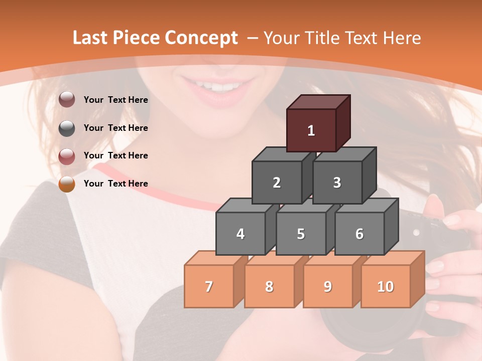 Dress Brunette Background PowerPoint Template