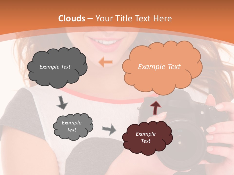 Dress Brunette Background PowerPoint Template