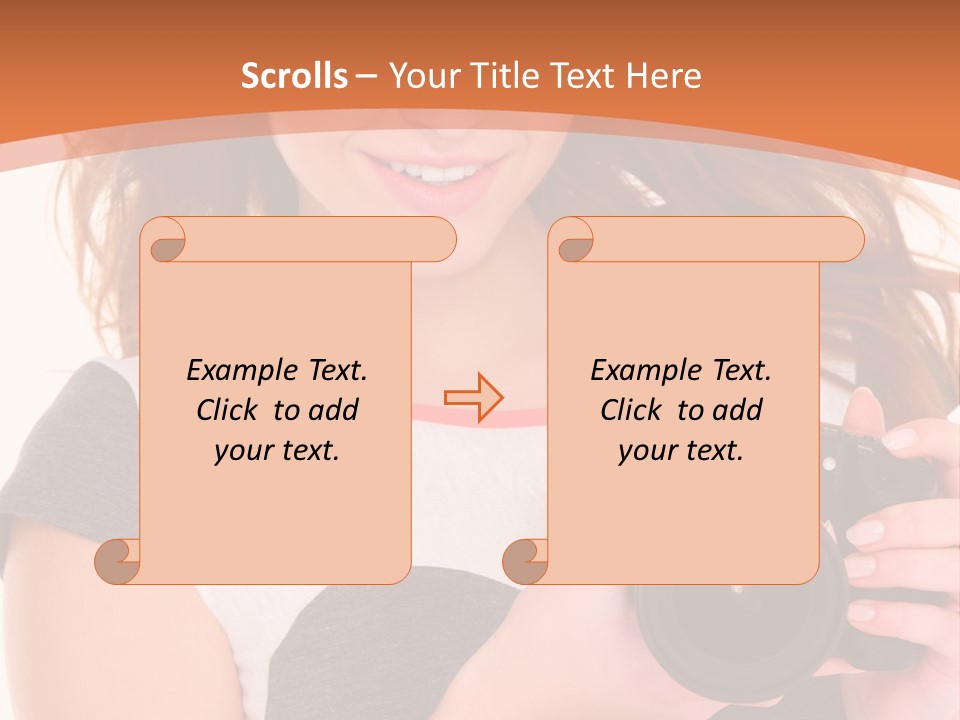 Dress Brunette Background PowerPoint Template