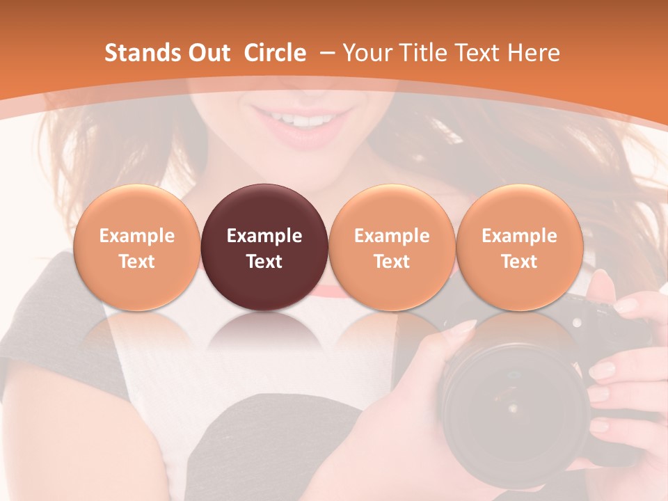 Dress Brunette Background PowerPoint Template