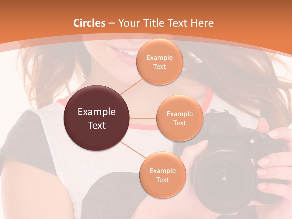 Dress Brunette Background PowerPoint Template